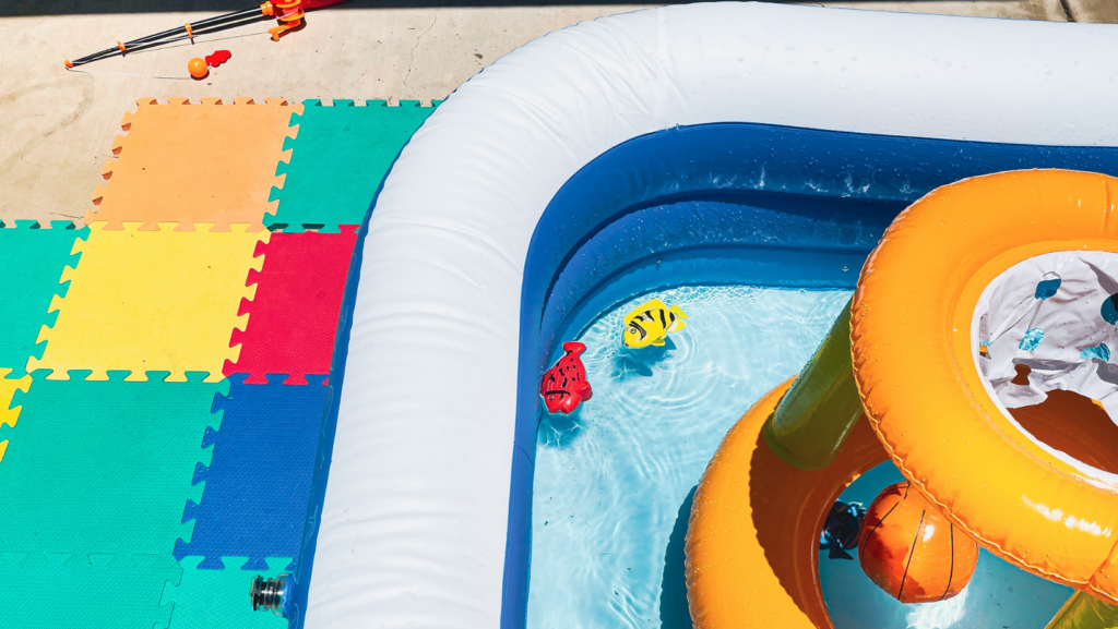 Use a kiddie pool in the backyard
