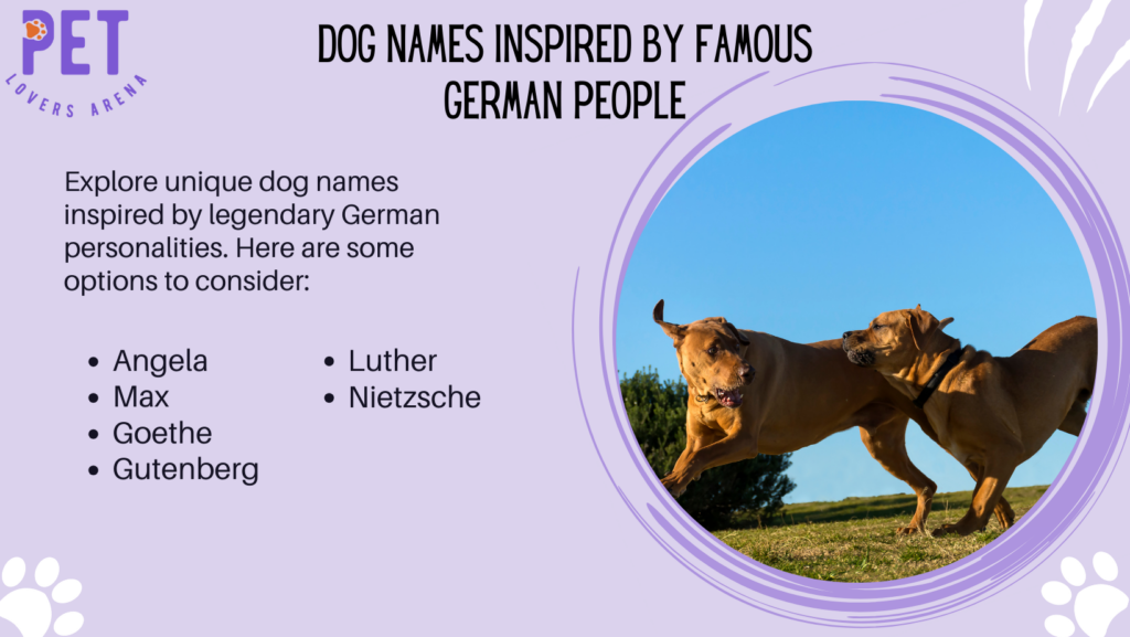 Dog Names Inspired by Famous German People