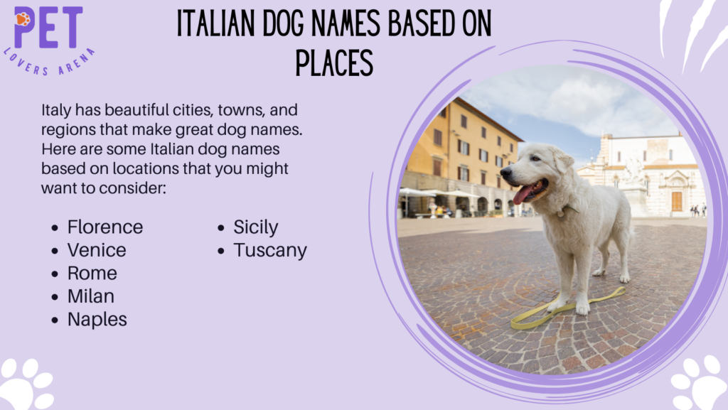 Italian Dog Names Based on Places