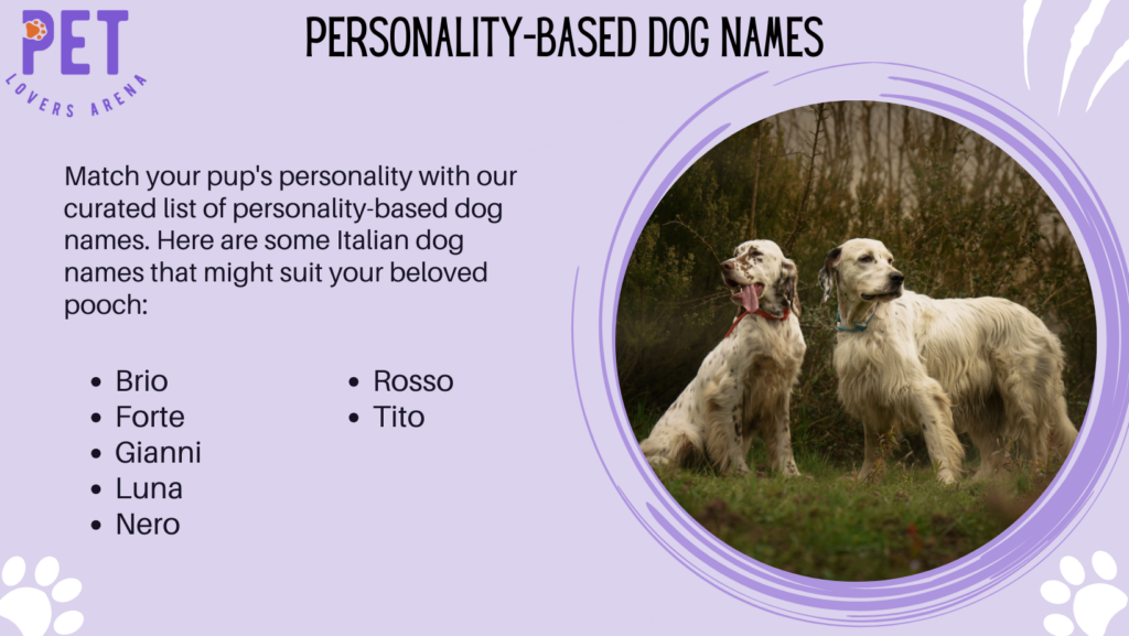 Personality-Based Dog Names