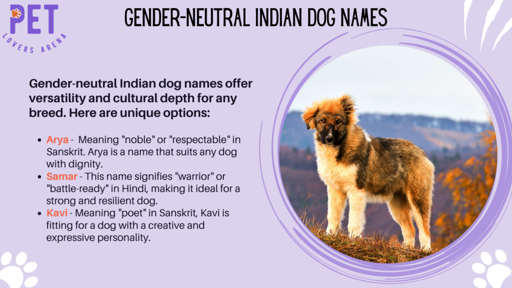 Gender-Neutral Indian Dog Names